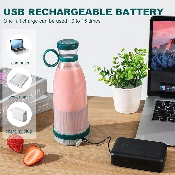 Portable Mini Juice Blender – USB Rechargeable Mixer Juicer