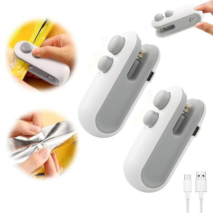 Portable Mini Sealing Machine for Food Packets – 2-in-1 Handheld Heat Sealer & Cutter for Snacks, Chips, Plastic Bags, and Fresh Storage