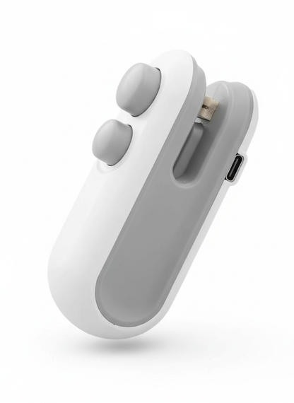 Portable Mini Sealing Machine for Food Packets – 2-in-1 Handheld Heat Sealer & Cutter for Snacks, Chips, Plastic Bags, and Fresh Storage