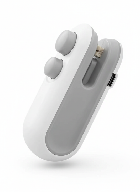 Portable Mini Sealing Machine for Food Packets – 2-in-1 Handheld Heat Sealer & Cutter for Snacks, Chips, Plastic Bags, and Fresh Storage